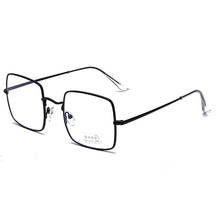 2021 novo quadrado anti azul luz óculos de computador das mulheres dos homens anti olho fadiga eyewear claro pc lente grande armação de metal 2024 - compre barato