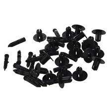 20 Pcs Auto Car Parts Panel Trim Clips Plastic Rivet Fastener Black 5.5mm Hole 2024 - buy cheap