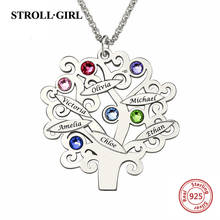 New Arrival 925 Sterling Silver Custom Family Team Tree of Life Name Necklaces Unique Jewelry Vintage Gift for Mothers 2024 - buy cheap