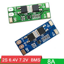 2S cell pack 8A Lifepo4 6.4V 7.2V 18650 li-ion BMS PCM 10A Peak current Lithium battery protection board 3.2V 3.7V 4.2V 2024 - buy cheap