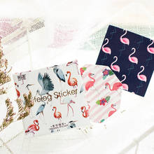Adesivo de papel decoração série flamingo animal kawaii 45 flash etiqueta adesiva presentes para crianças 2024 - compre barato