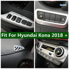 Dashboard / Central Control Air Conditonnal Vent Cover Trim AC Outlet Decoration Accessories ABS For Hyundai Kona 2018 - 2022 2024 - buy cheap