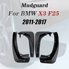 Para-lamas dianteiro e traseiro para bmw, 4 unidades, para x3, f25, 2011, 2017 a 2012, proteção contra respingos, acessórios 2013, 2014, 2015, 2016 2024 - compre barato