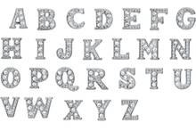 Talismã de letras do alfabeto flutuante, pingente de letras flutuante de metal em cores prateadas, letras para medalhão de vidro e sala de estar, venda por atacado 2024 - compre barato