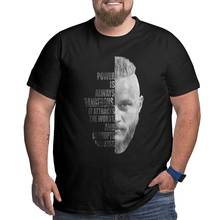 Ragnar vikingos-Camiseta de algodón para hombre, ropa de talla grande, grande, 4XL, 5XL, 6XL 2024 - compra barato