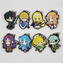 Sword Art-llavero de goma de alicización en línea, con Correa, de Anime, Kirigaya, Kazuto, Alice, Eugeo, Asuna, Shino, Yuki, Leafa 2024 - compra barato