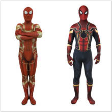 Spider Homecoming Cosplay Costume Zentai Iron Spider  Superhero Bodysuit Suit Jumpsuits Costume Halloween Costume for Kids 2024 - buy cheap