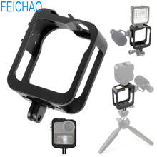 For GoPro Max Protective Cage Housing Quick Release Frame Shell Metal Case Cold Shoe Mount 360 VR Panoramic Camera Accessories 2024 - buy cheap