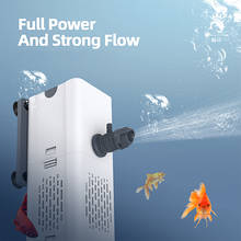 Aquarium Filter Pump 4 In 1 Fish Tank Submersible Air Oxygen Internal Pump Filter Aquarium Air Pump Oxygenation Wave Pumping 2024 - buy cheap