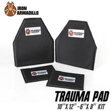 Iron Armadillo Armor Blunt Force Trauma Pad NON-BALLISTIC 10"x12" 6"x8" KIT Not bulletproof, aa shield 2024 - buy cheap