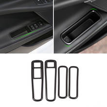 4pcs Carbon Fiber Style ABS Plastic Stickers Door Storage Compartment Frame Interior Trim for Jaguar XE Models Accessories 2024 - buy cheap