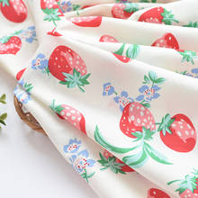 Red and Pink Strawberry Designs Home Textile Cotton Fabric Fat Quarter Tida Tecido Sewing Doll Cloth Teramile Fabrics 2024 - buy cheap