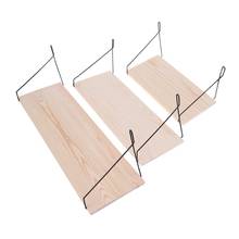 Wooden Wall Mounted Book Shelf Flower Pot Storage Rack Shelves Hanging Holder Household Home Decor QX2E 2024 - buy cheap