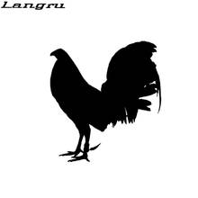 Langru 13,2 CM * 14,5 CM divertido Animal Gamefowl Gallo vinilo pegatina de decoración de coche calcomanía accesorios Jdm 2024 - compra barato