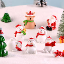 Fairy Garden Toys Santa Claus Snowman Christmas tree Ornaments Small Statue Figurines Crafts Christmas Xmas Home Decoration 1PC 2024 - buy cheap