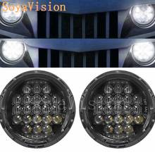 7 inch 75w Round LED Headlight with DRL High Low Beam Led Chip for JEEP Wrangler 2007-2016 Jk Tj Fj Lada 4x4 urban Niva 2024 - buy cheap