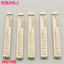 XIEAILI 50Pcs NO.71 HU100 Engraved Line Key Blade Scale Shearing Teeth Uncut Key Blade For Buick For Opel  S302 2024 - buy cheap