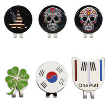 Golf Ball Marker Hat Clip With Magnet Ball Mark One Putt Golf Putting Alignment Aiming Cap Clips Drop Ship 2024 - buy cheap