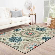 Morocco Style Bedroom Bedside Area Rugs Mandala Green Geometric Flowers Print Carpet Balcony Kitchen Hallway Non-Slip Floor Mat 2024 - buy cheap