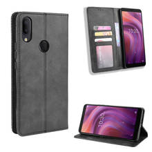 For Alcatel 3V 2019 Case Luxury Flip PU Leather Wallet Magnetic Adsorption ShockProof Case For Alcatel3V 2019 3V 3 V Phone Bags 2024 - buy cheap