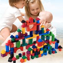 2021 New Montessori Education Wooden Grains Color Building Blocks Kindergarten Children Early Childhood Parenting Toy For Kids 2024 - buy cheap