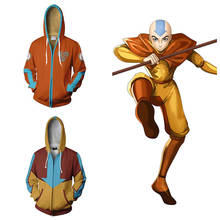 Anime Avatar: The Last Airbender Cosplay Costume Zip Hoodie Cosplay Men's and Women's Casual Sports Sweater New 2024 - buy cheap