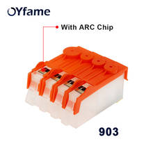 OYfame-cartucho de tinta con Chip ARC para impresora HP 903, kit de recarga de cartucho para HP OfficeJet 903 6950 6956 6960 2024 - compra barato