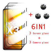 Película de vidro temperado para celular xiaomi, proteção de tela para pocofone f2 pro, nfc, pocophone m3, lente da câmera 2024 - compre barato