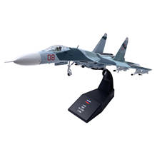 Diecast 1/100 brinquedo presente ar 1976-russo sukhoi Su-27 avião modelos 2024 - compre barato