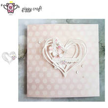 Piggy Craft metal cutting dies cut die mold Heart shape decoration Scrapbook paper craft album card punch knife art cutter die 2024 - buy cheap