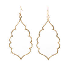 Simple Hollowed-out Christmas Filigree Dangle Earrings For Women Fashion Earrings Fashion Jewelry 2024 - buy cheap