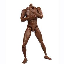 B003-boneco masculino versão atualizada da pele preta, flexível, versão atualizada, corpo estreito, ombro, pintura, esboço, modelo 2024 - compre barato