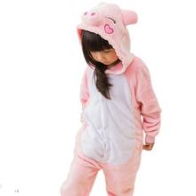 Kigurumi Kids Pig Anime Onesies Pyjamas Cartoon Animal Cosplay Costume Pajamas Kids Onesies Sleepwear Halloween 2024 - buy cheap
