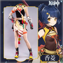 Anime Game Genshin Impact Xiangling Original Battle Uniform Gorgeous Outfit Cosplay Costume Women Halloween Free Shipping 2021 2024 - buy cheap