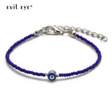 EVIL EYE Miyuki Bead Strand Bracelet Dropping Oil Blue Turkish Eye Charm Bracelet Adjustable Jewelry for Women Female EY6603 2024 - buy cheap