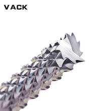 VACK Carbide Corn Teeth Cutter 3.175/4/6mm End Mill CNC PCB Milling Bits Tungsten Steel Router Bit for Engraving Machine Tools 2024 - buy cheap