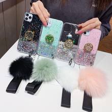 Case For Honor 30 30S V30 9C X10 9S 9A Play 3 20 20S 20i 10i 10 Lite Pro Glitter Silicone Hairball Cover 2024 - buy cheap