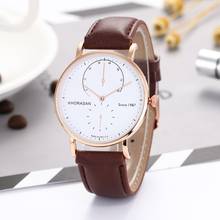 Clock Relogio Masculino Men Watch Leather Strap Watch Fashion Stainless Steel Analog Men's Quartz Wristwatches Montre Homme 20* 2024 - buy cheap