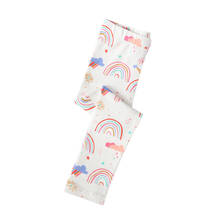 Pantalones pitillo con dibujos de unicornios para niñas, ropa de primavera y otoño, color rosa, 2-7T 2024 - compra barato