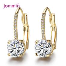 Brincos femininos de strass cristal, joia piercing de qualidade boho para casamento 925 2024 - compre barato