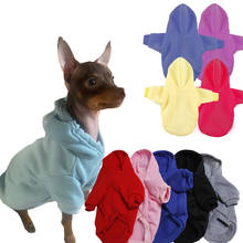 Roupa de cachorro com capuz, casaco de algodão para cães pequenos, filhotes e animais de estimação york, vestuário para outono e inverno 2024 - compre barato