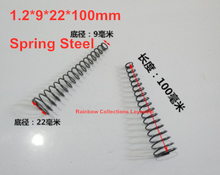 4pcs/lot  1.2*9*22*100mm Spring steel conical coil springs,conical spiral compression spring 2024 - buy cheap