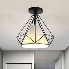 Lâmpada de teto vintage, luminária de ferro em forma de diamante, para decoração moderna, sala de estar, quarto e cozinha 2024 - compre barato