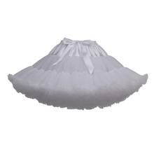 New Petticoat Mini Woman Ruffle Tulle Puffy Underskirt Tutu Cosplay Rockabilly Crinoline 2024 - buy cheap