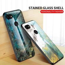 Luxury Marble Tempered Glass Phone Case For Google Pixel 2 3 3A 4 XL Cover For Google Pixel 3XL 3aXL 4XL 2XL Pixel3 Fundas Case 2024 - buy cheap