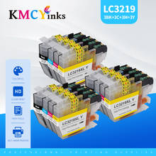 Kmcyends cartucho de tinta lc3219 lc3219xl, cartucho de tinta para brother 3219 tamanhos 3217 j5335dw j5730dw j5930dw j6530dw j6935dw 3219xl lc3217 2024 - compre barato