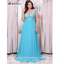 Mais tamanho mãe dos vestidos de noiva azul turquesa chiffon longo contas femininas formal vestidos de festa à noite 2024 - compre barato