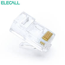  RJ45 Net Network Modular Plug Gold plated Cat5 CAT5e Connector 8P8C utp  Modular 10pcs/50pcs 2024 - buy cheap