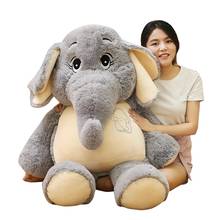 38-98cm gigante pelúcia elefante apaziguar boneca recheado grandes orelhas felizes brinquedos animais para crianças macio cama travesseiro almofada crianças presente do bebê 2024 - compre barato