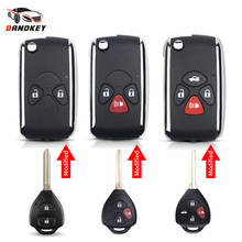 Dandkey  2/3/4 Buttons Modified Flip Remote Car Key Shell Fob Case For Toyota Corolla RAV4 Camry Avlon 2024 - buy cheap